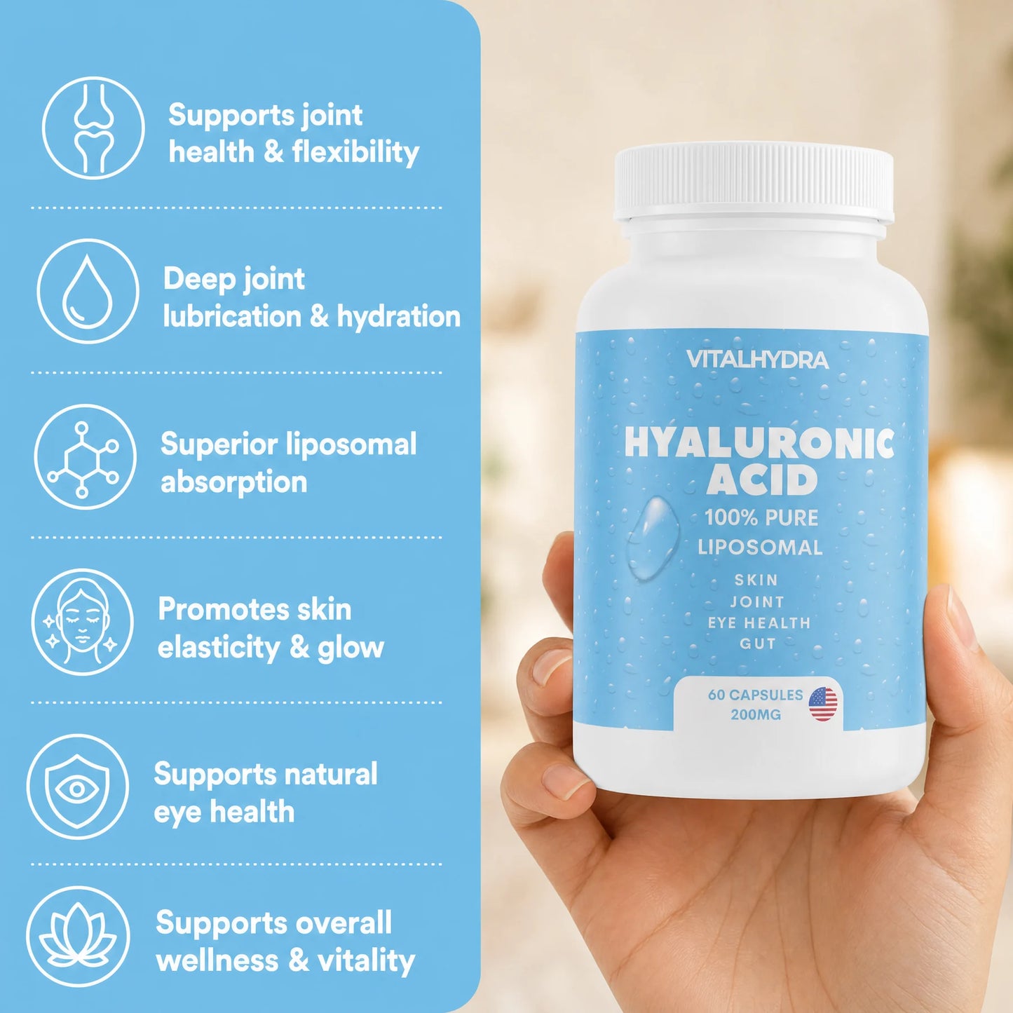HydraPeak™ Liposomal Hyaluronic Acid